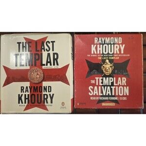The Last Templar & The Templar Salvation CD Audio Books Raymond Khoury  Complete